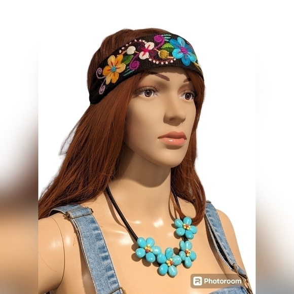 Peruvian handmade headbands Boho/Summer Floral Style - Picture 8 of 13